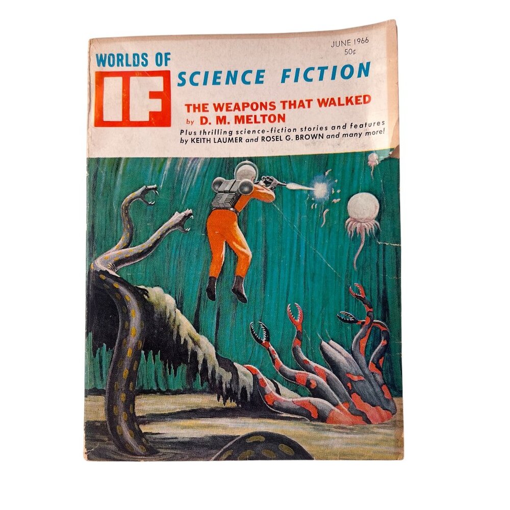 1966 IF Worlds of Science Fiction "The Weapons That Walked" by D.M. Melton